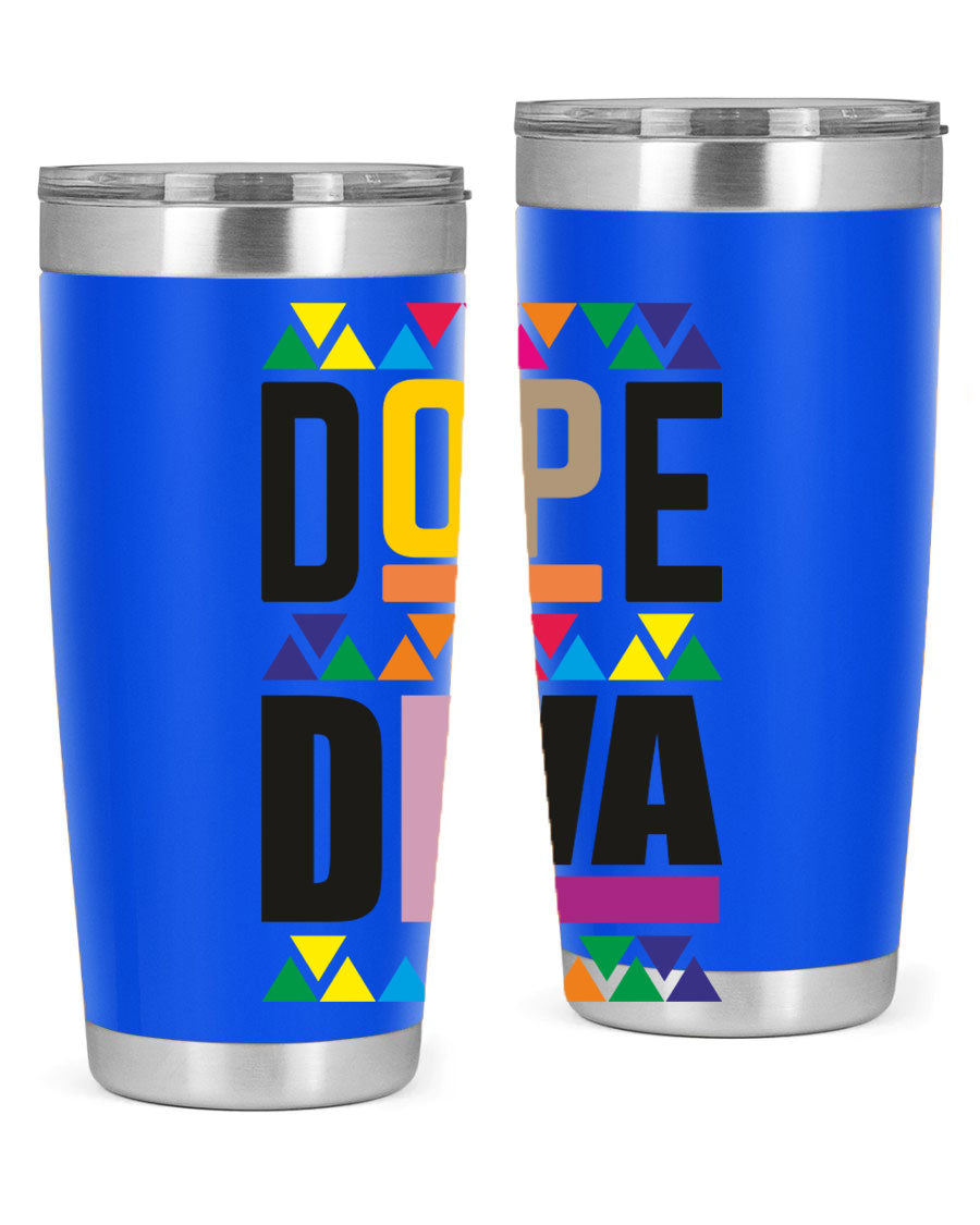 Dope Diva Cotton Tank featuring bold black words and phrases, perfect for casual wear.