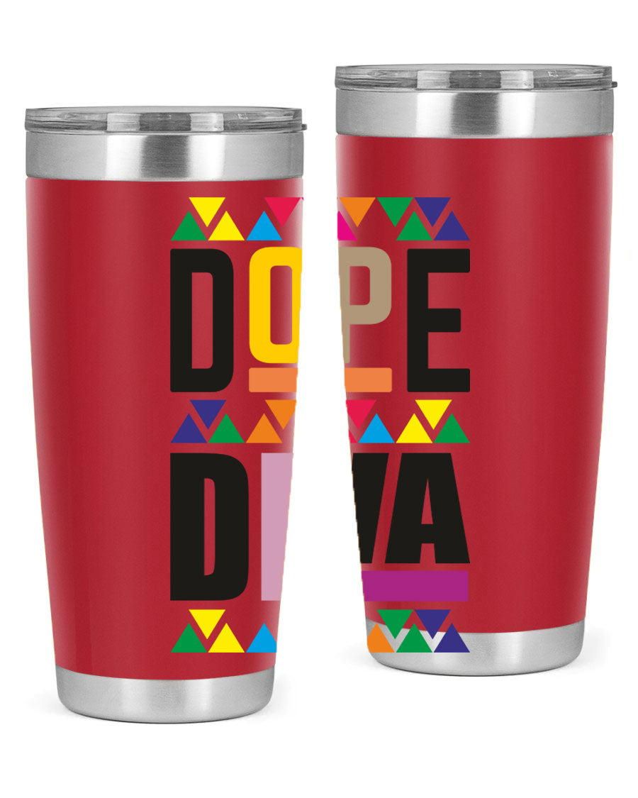 Dope Diva Cotton Tank featuring bold black words and phrases, perfect for casual wear.