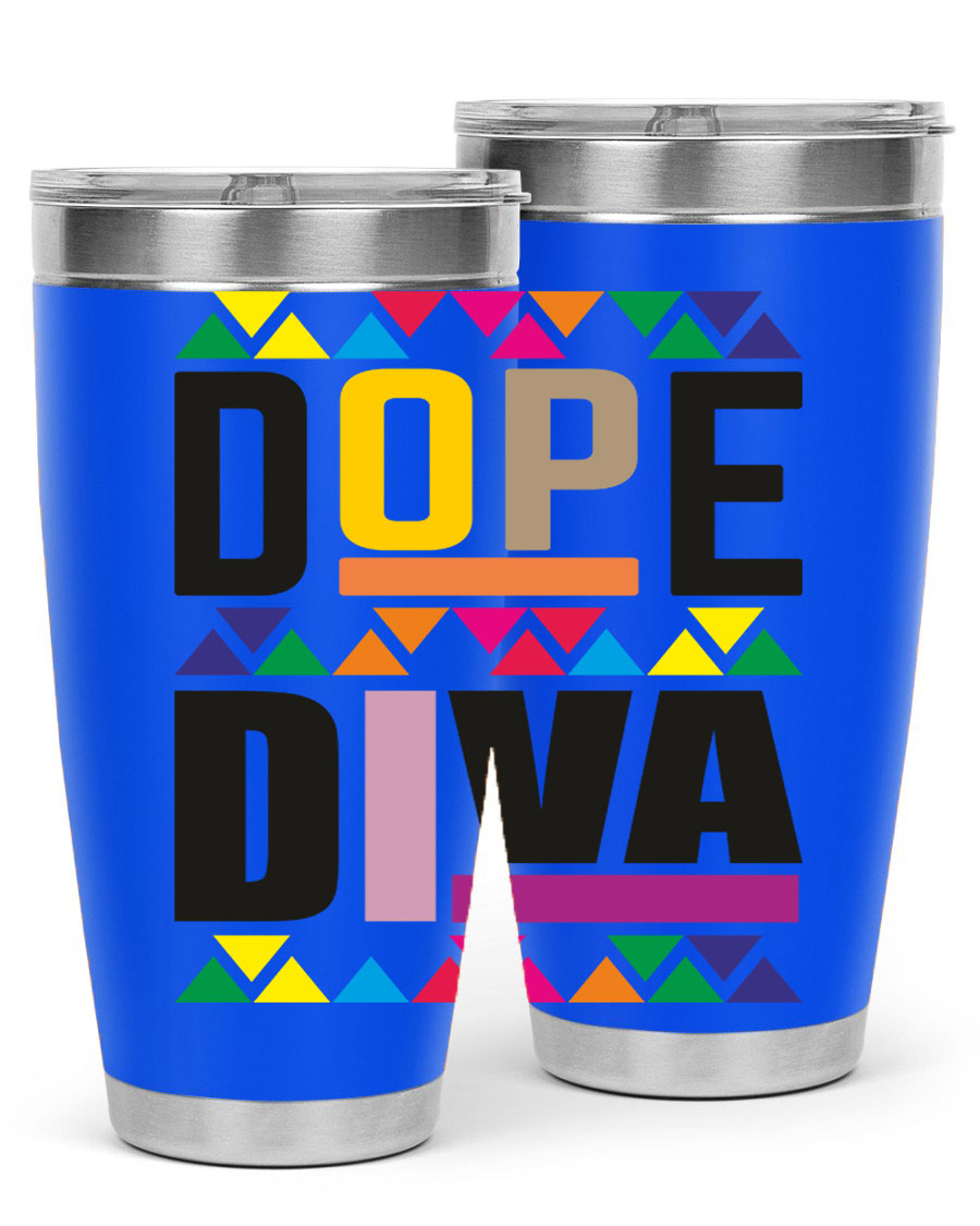 Dope Diva Cotton Tank featuring bold black words and phrases, perfect for casual wear.