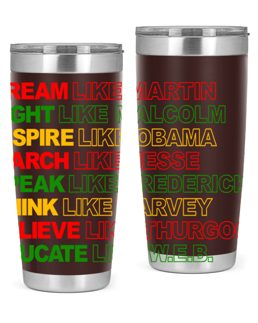 Dream Like Martin 165# Cotton Tank featuring stylish black words and phrases on a soft cotton fabric.