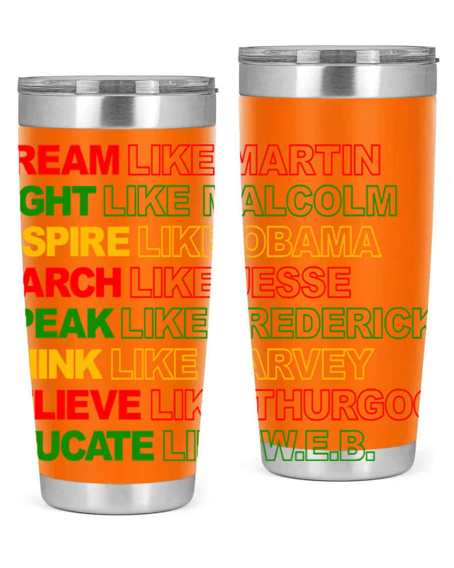 Dream Like Martin 165# Cotton Tank featuring stylish black words and phrases on a soft cotton fabric.