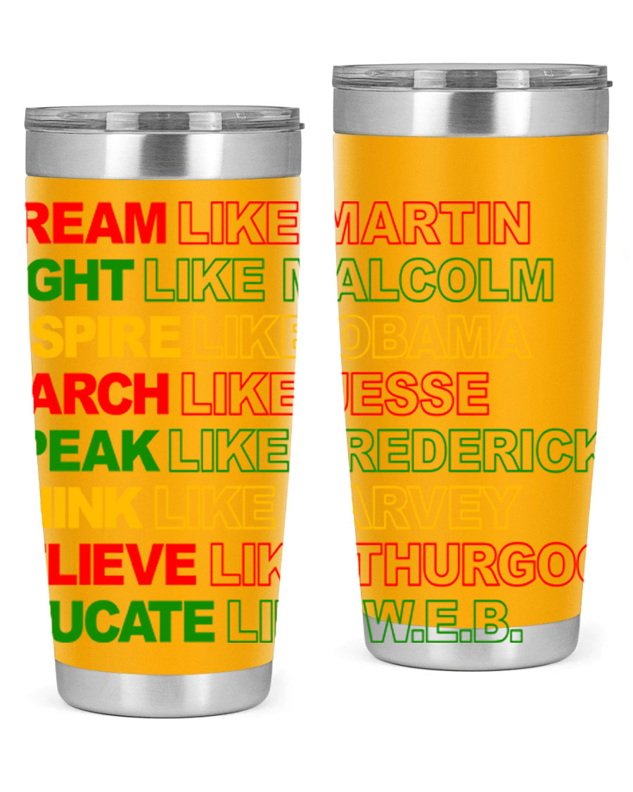 Dream Like Martin 165# Cotton Tank featuring stylish black words and phrases on a soft cotton fabric.