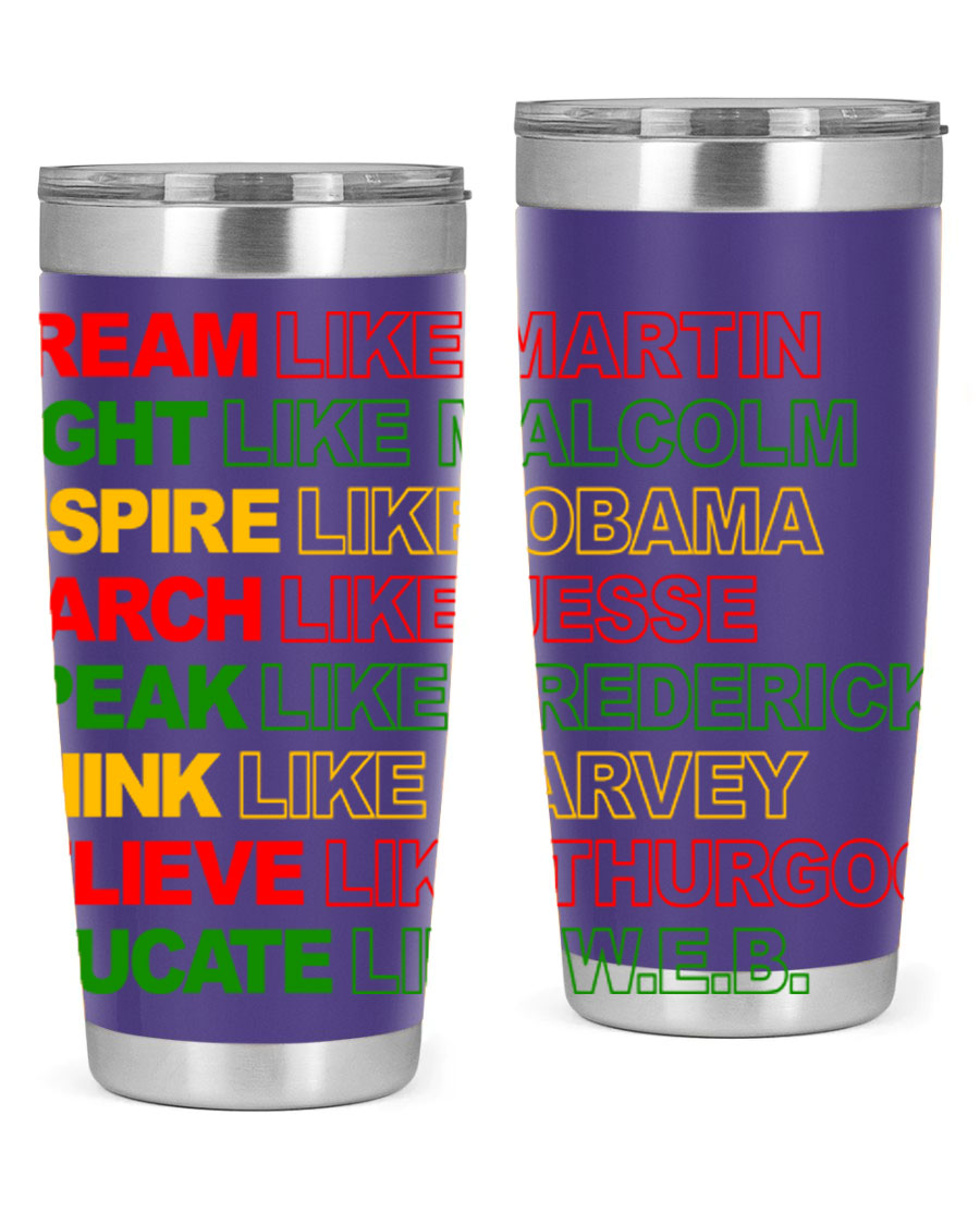 Dream Like Martin 165# Cotton Tank featuring stylish black words and phrases on a soft cotton fabric.