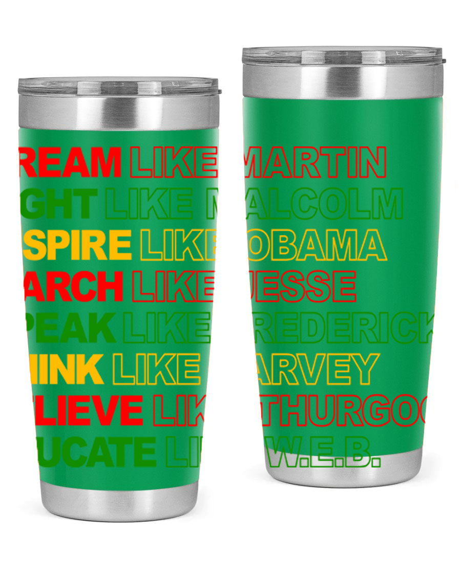 Dream Like Martin 165# Cotton Tank featuring stylish black words and phrases on a soft cotton fabric.