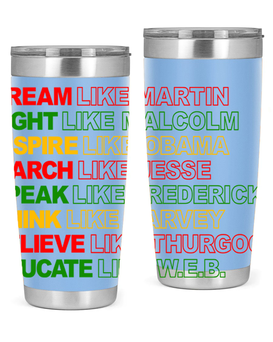 Dream Like Martin 165# Cotton Tank featuring stylish black words and phrases on a soft cotton fabric.