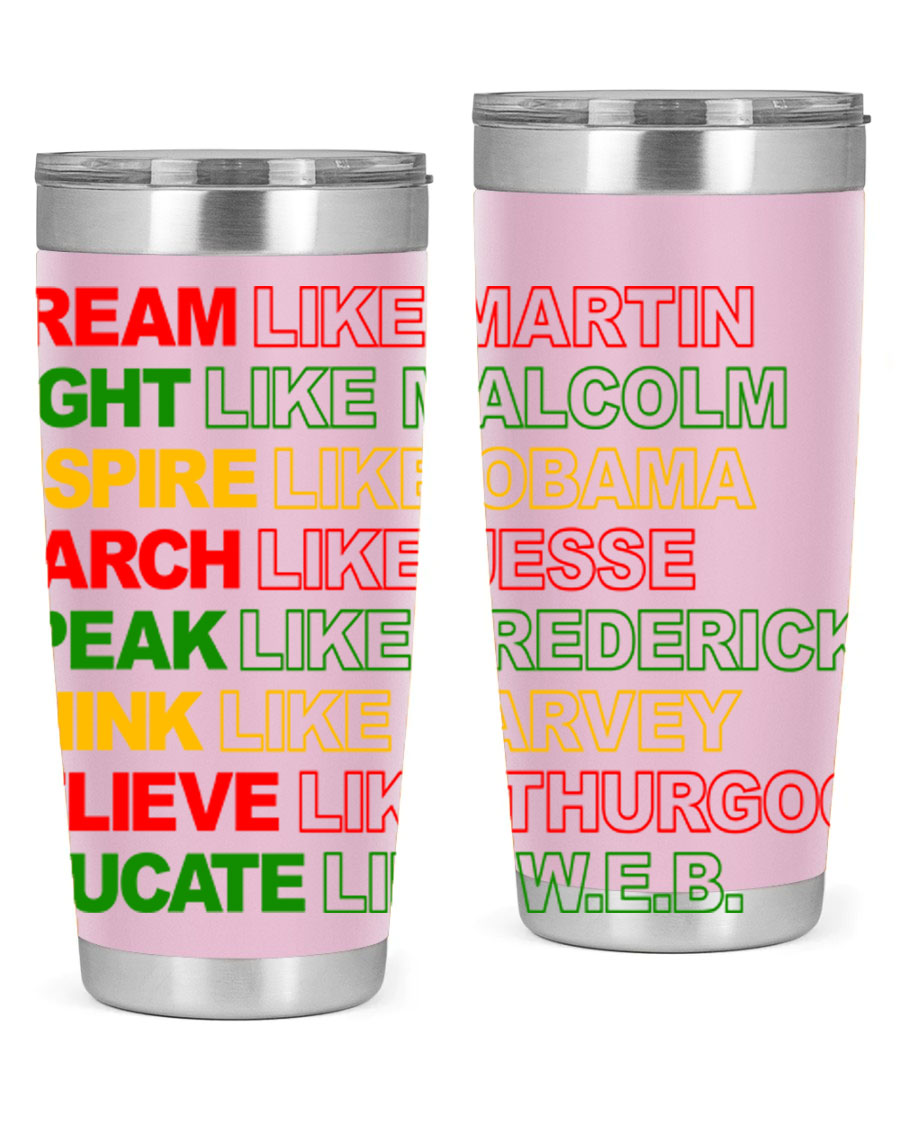 Dream Like Martin 165# Cotton Tank featuring stylish black words and phrases on a soft cotton fabric.