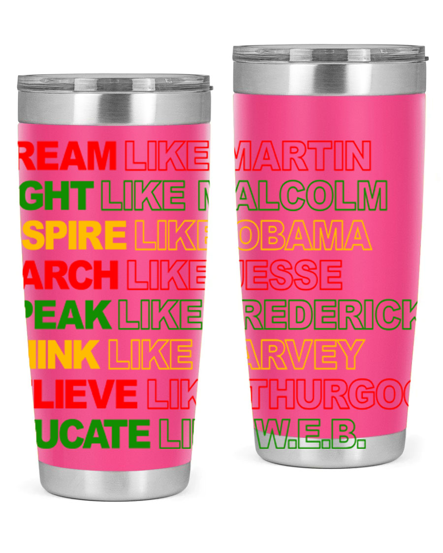 Dream Like Martin 165# Cotton Tank featuring stylish black words and phrases on a soft cotton fabric.