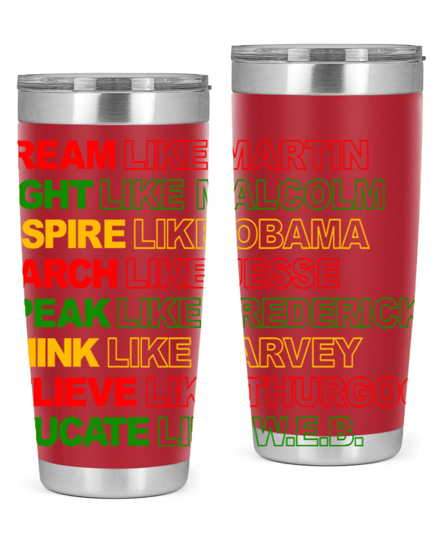 Dream Like Martin 165# Cotton Tank featuring stylish black words and phrases on a soft cotton fabric.