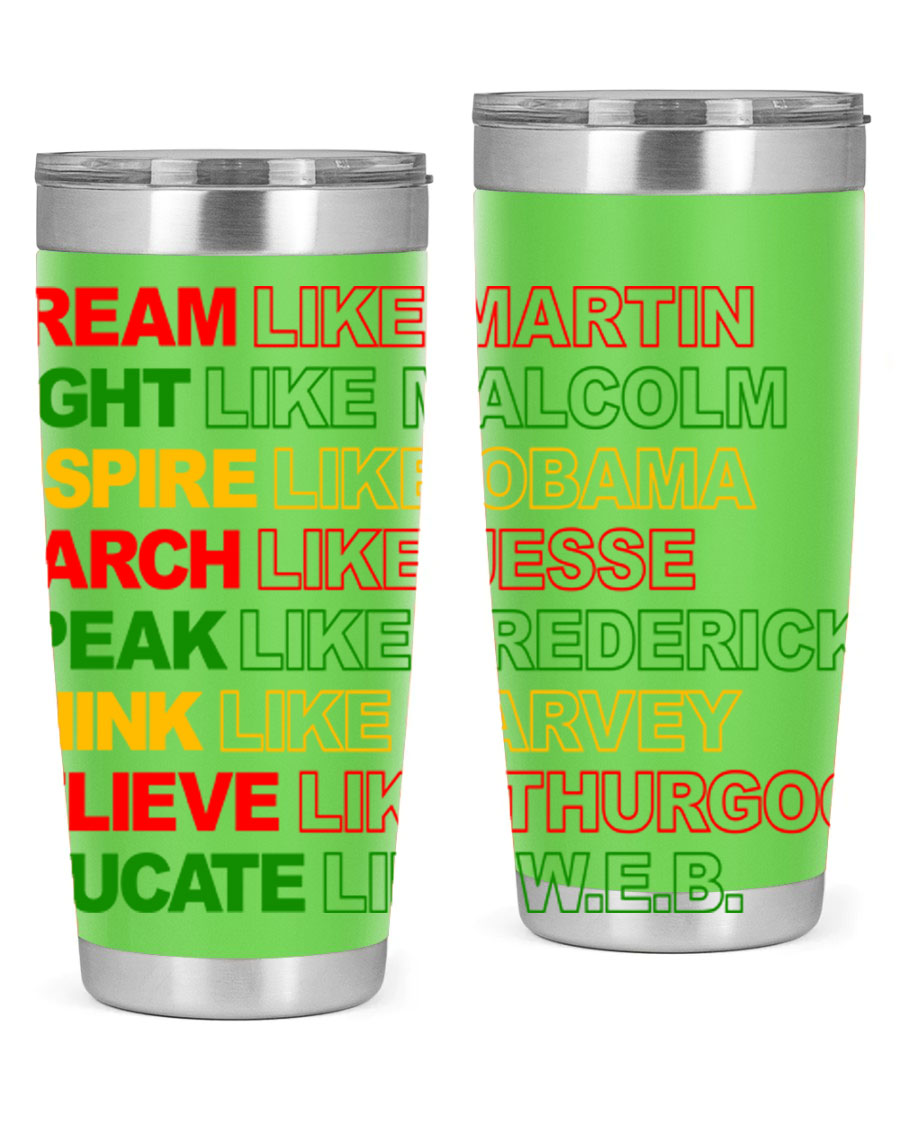 Dream Like Martin 165# Cotton Tank featuring stylish black words and phrases on a soft cotton fabric.