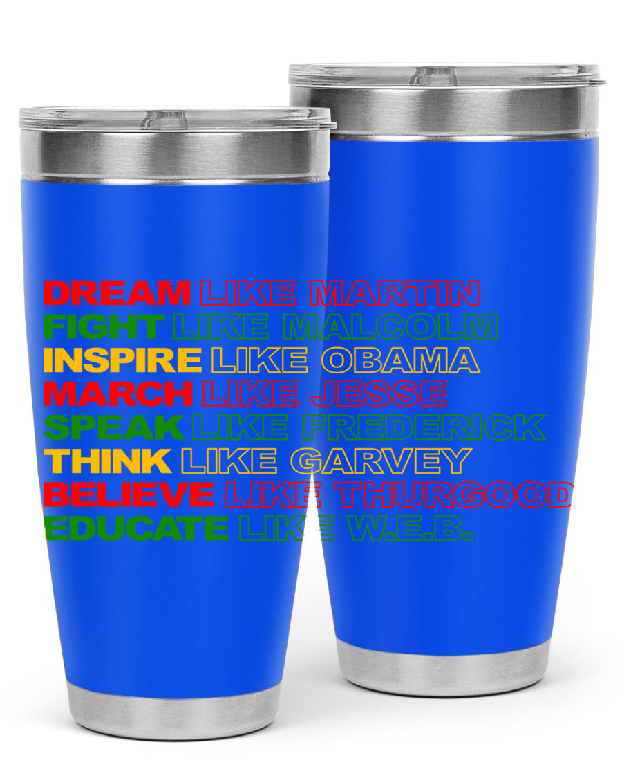 Dream Like Martin 165# Cotton Tank featuring stylish black words and phrases on a soft cotton fabric.