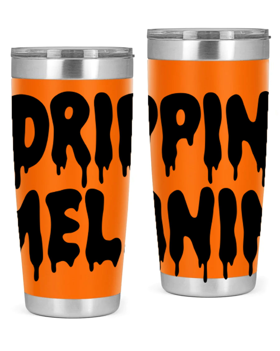 drippinmelanin 160# Cotton Tank featuring bold black words and phrases, showcasing a stylish and comfortable design.