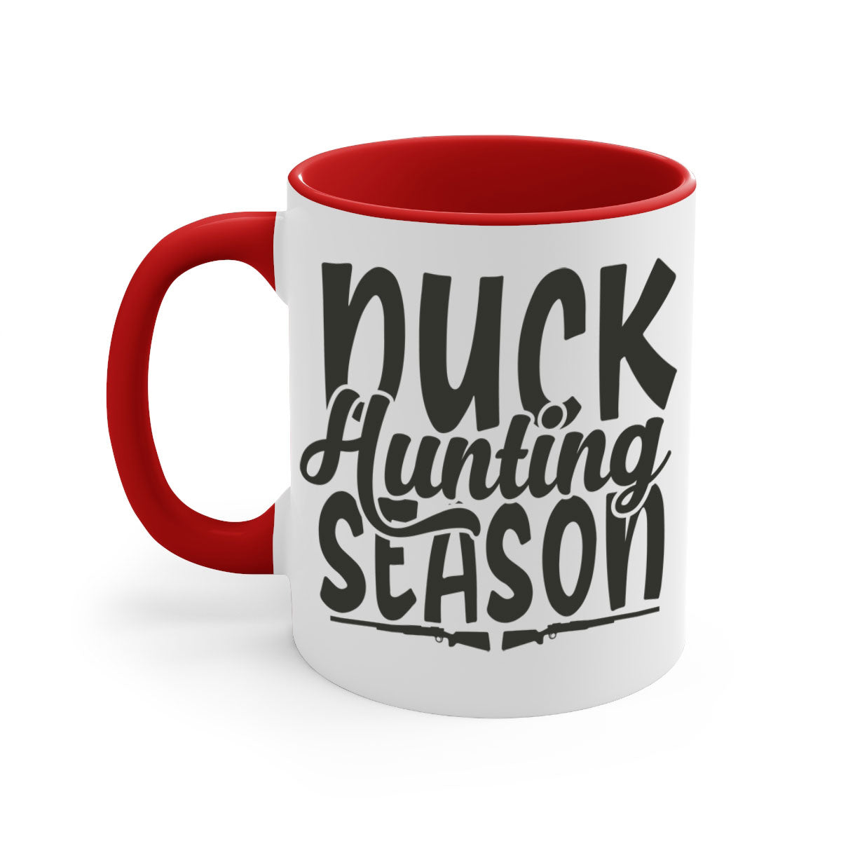 Duck Hunting Season 31# Mug with a glossy finish and colorful handle, perfect for coffee or tea lovers.