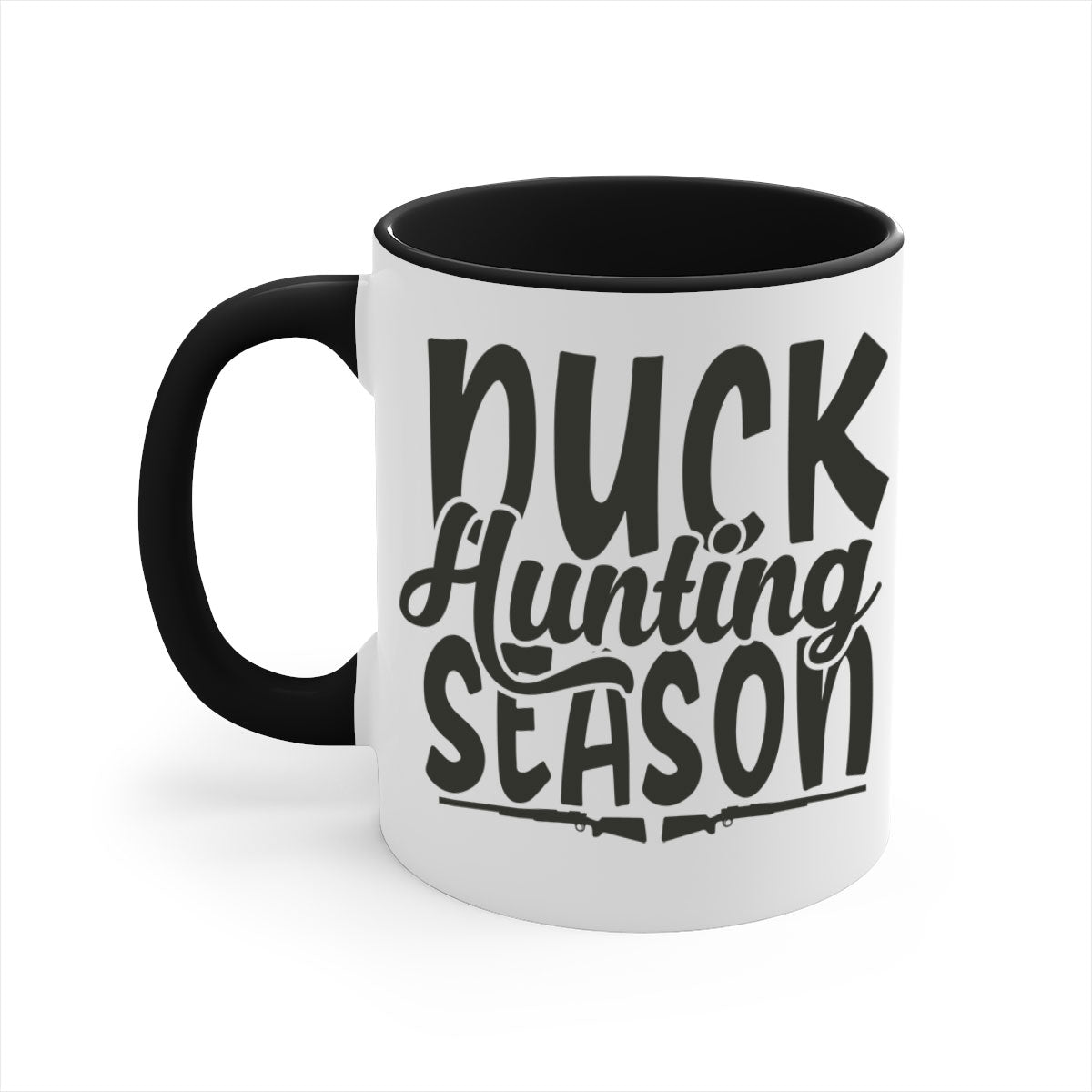 Duck Hunting Season 31# Mug with a glossy finish and colorful handle, perfect for coffee or tea lovers.