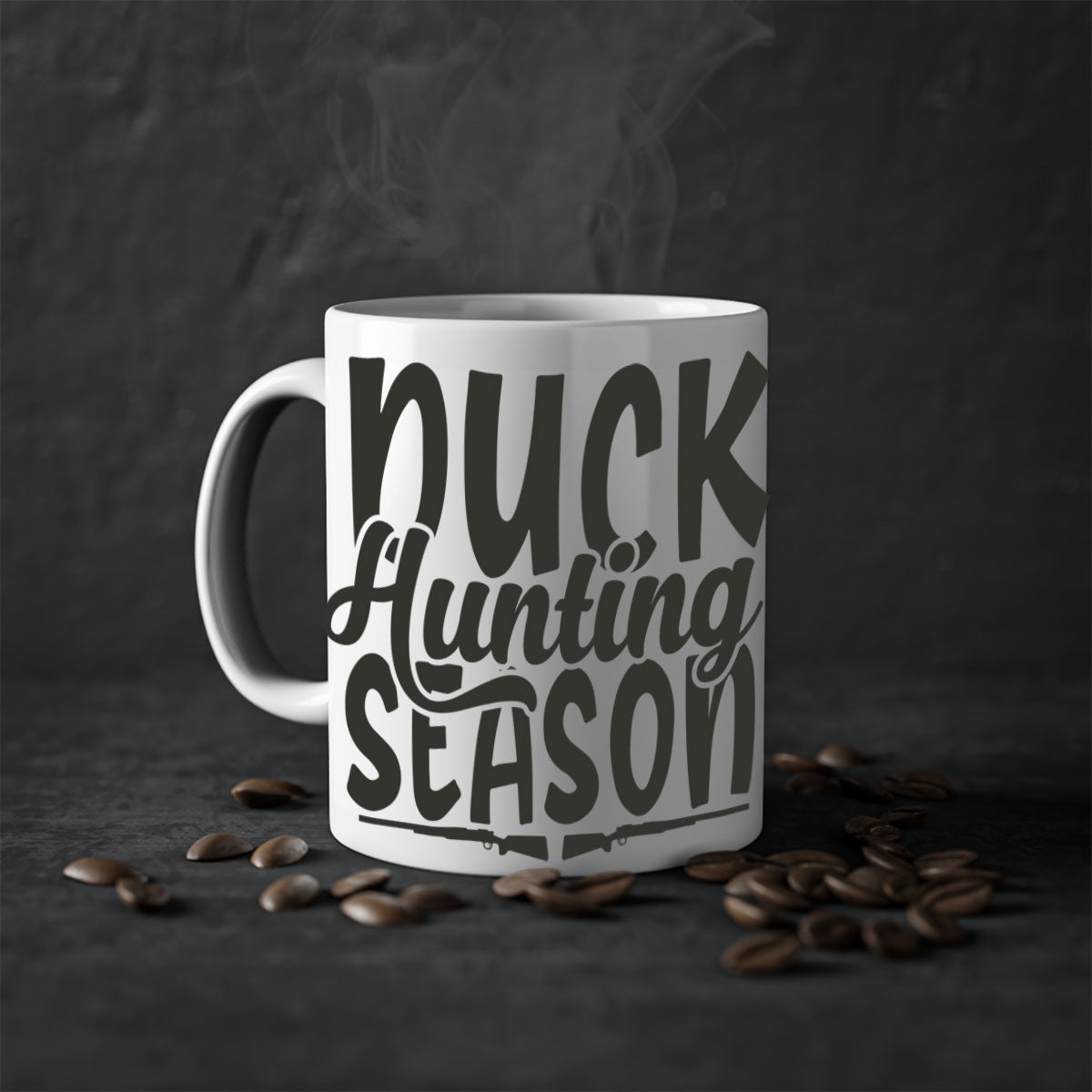 Duck Hunting Season 31# Mug with a glossy finish and colorful handle, perfect for coffee or tea lovers.