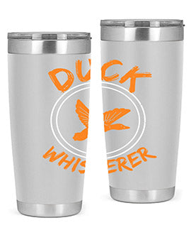 Duck Whisperer Style 2# Tumbler, a double wall vacuum stainless steel tumbler with a stylish design, perfect for hot and cold beverages.