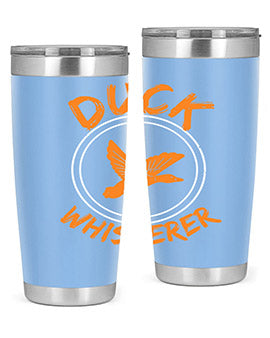 Duck Whisperer Style 2# Tumbler, a double wall vacuum stainless steel tumbler with a stylish design, perfect for hot and cold beverages.
