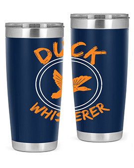 Duck Whisperer Style 2# Tumbler, a double wall vacuum stainless steel tumbler with a stylish design, perfect for hot and cold beverages.
