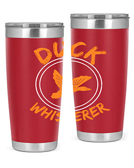 Duck Whisperer Style 2# Tumbler, a double wall vacuum stainless steel tumbler with a stylish design, perfect for hot and cold beverages.