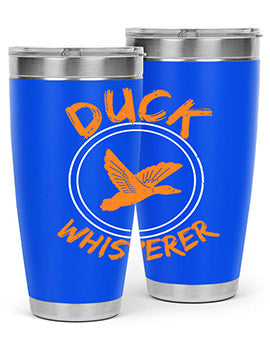 Duck Whisperer Style 2# Tumbler, a double wall vacuum stainless steel tumbler with a stylish design, perfect for hot and cold beverages.