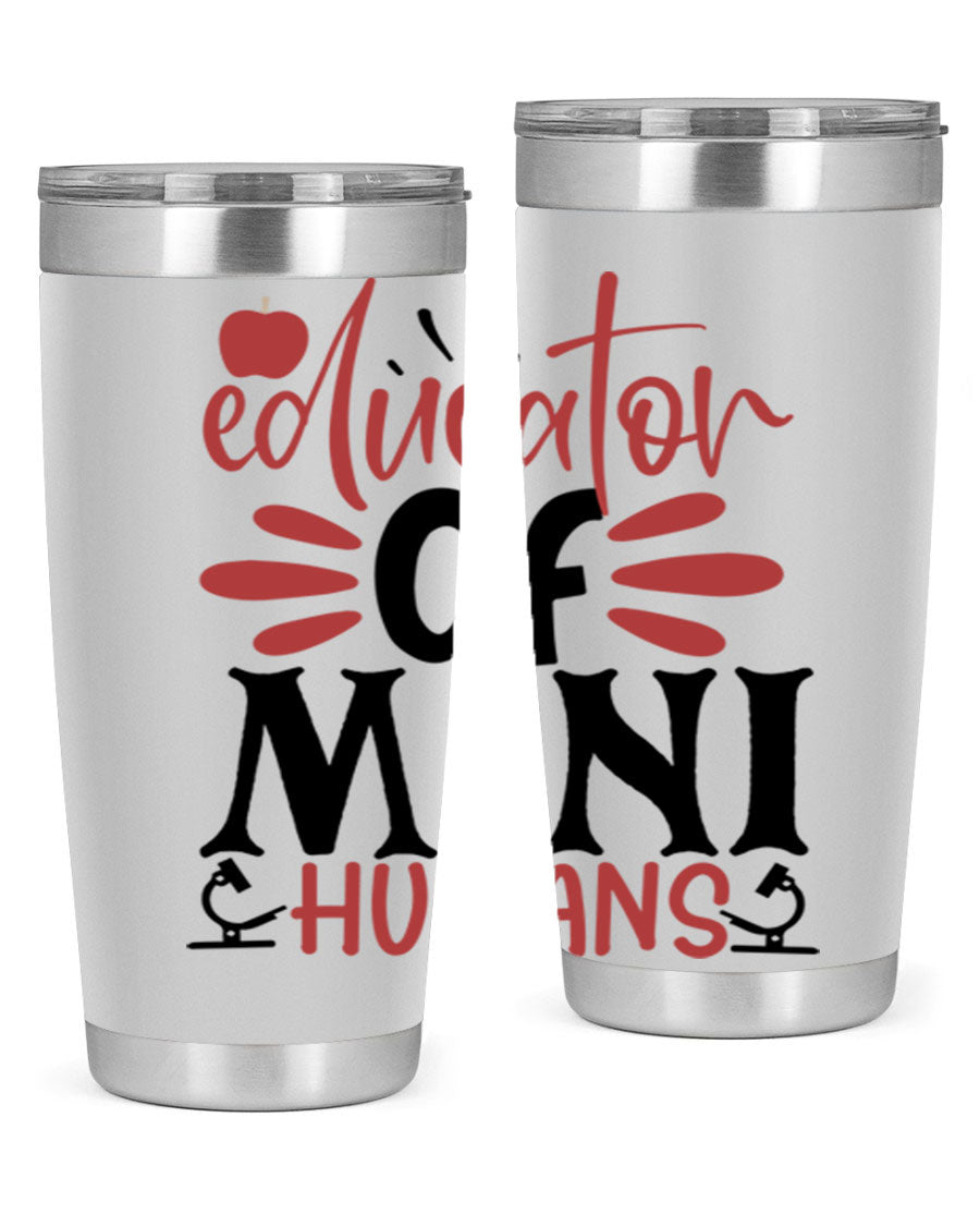 Educator of Mini Humans Style 181# tumbler, double wall vacuum stainless steel with copper lining, perfect for teachers.