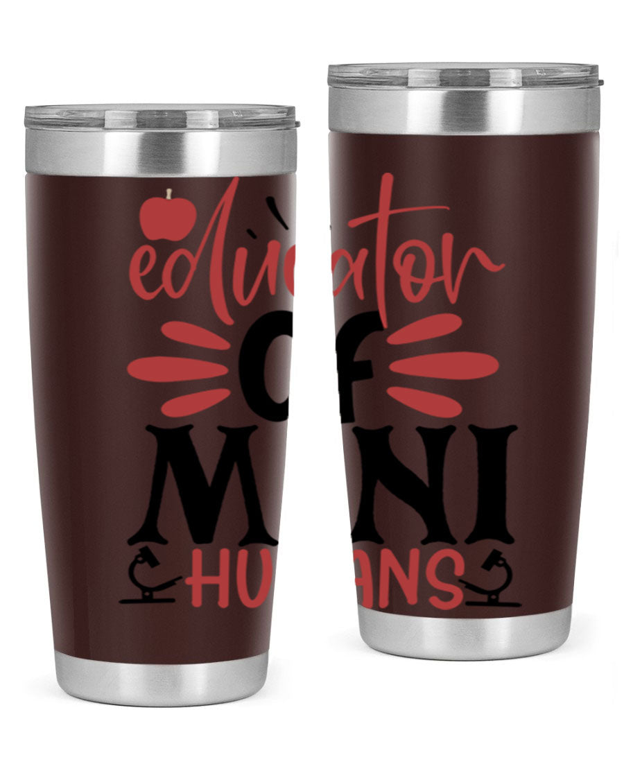 Educator of Mini Humans Style 181# tumbler, double wall vacuum stainless steel with copper lining, perfect for teachers.