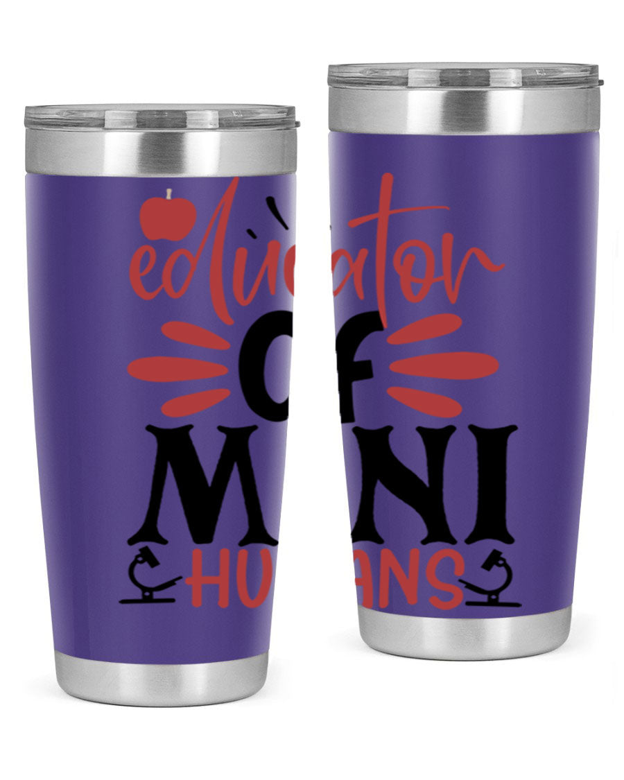 Educator of Mini Humans Style 181# tumbler, double wall vacuum stainless steel with copper lining, perfect for teachers.