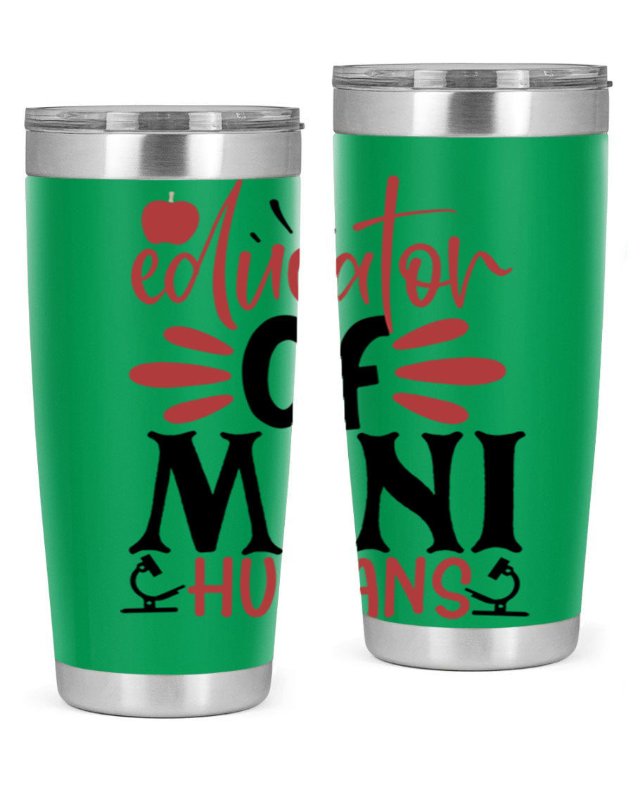 Educator of Mini Humans Style 181# tumbler, double wall vacuum stainless steel with copper lining, perfect for teachers.