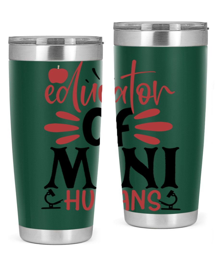 Educator of Mini Humans Style 181# tumbler, double wall vacuum stainless steel with copper lining, perfect for teachers.