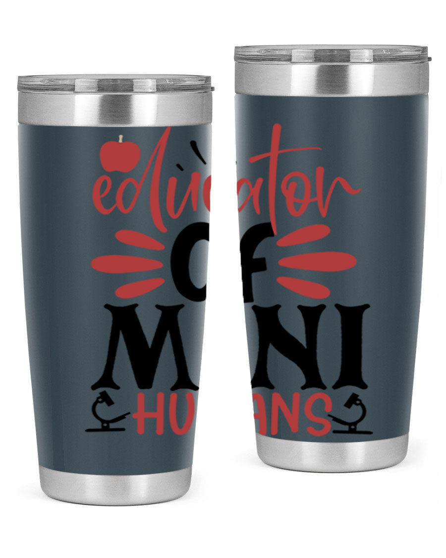Educator of Mini Humans Style 181# tumbler, double wall vacuum stainless steel with copper lining, perfect for teachers.