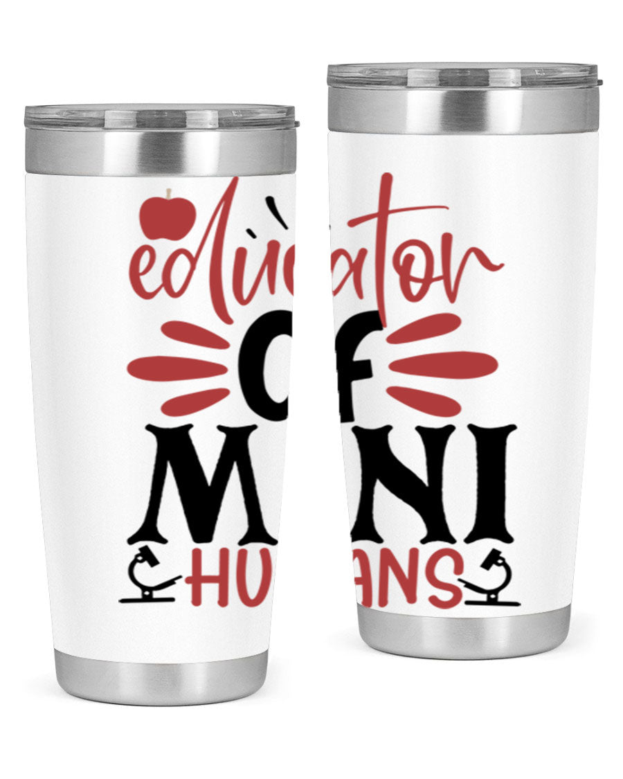 Educator of Mini Humans Style 181# tumbler, double wall vacuum stainless steel with copper lining, perfect for teachers.