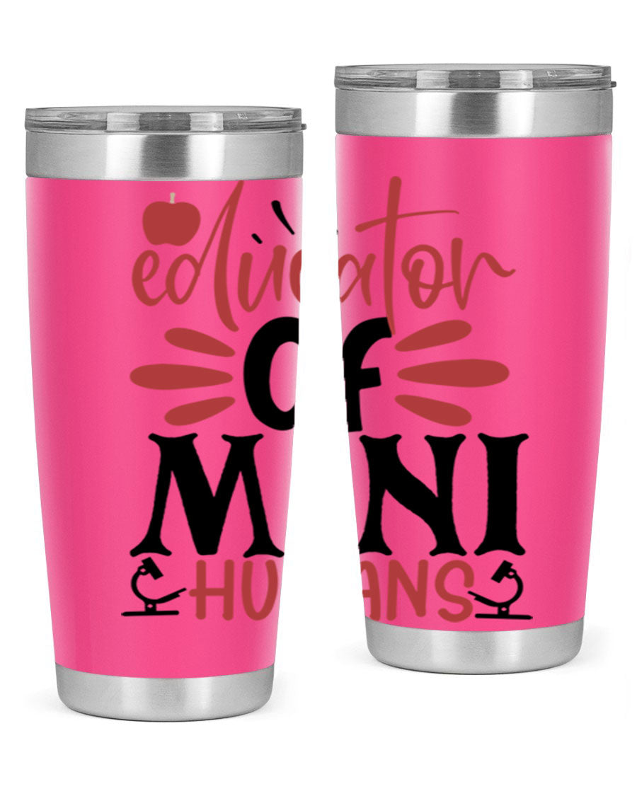Educator of Mini Humans Style 181# tumbler, double wall vacuum stainless steel with copper lining, perfect for teachers.