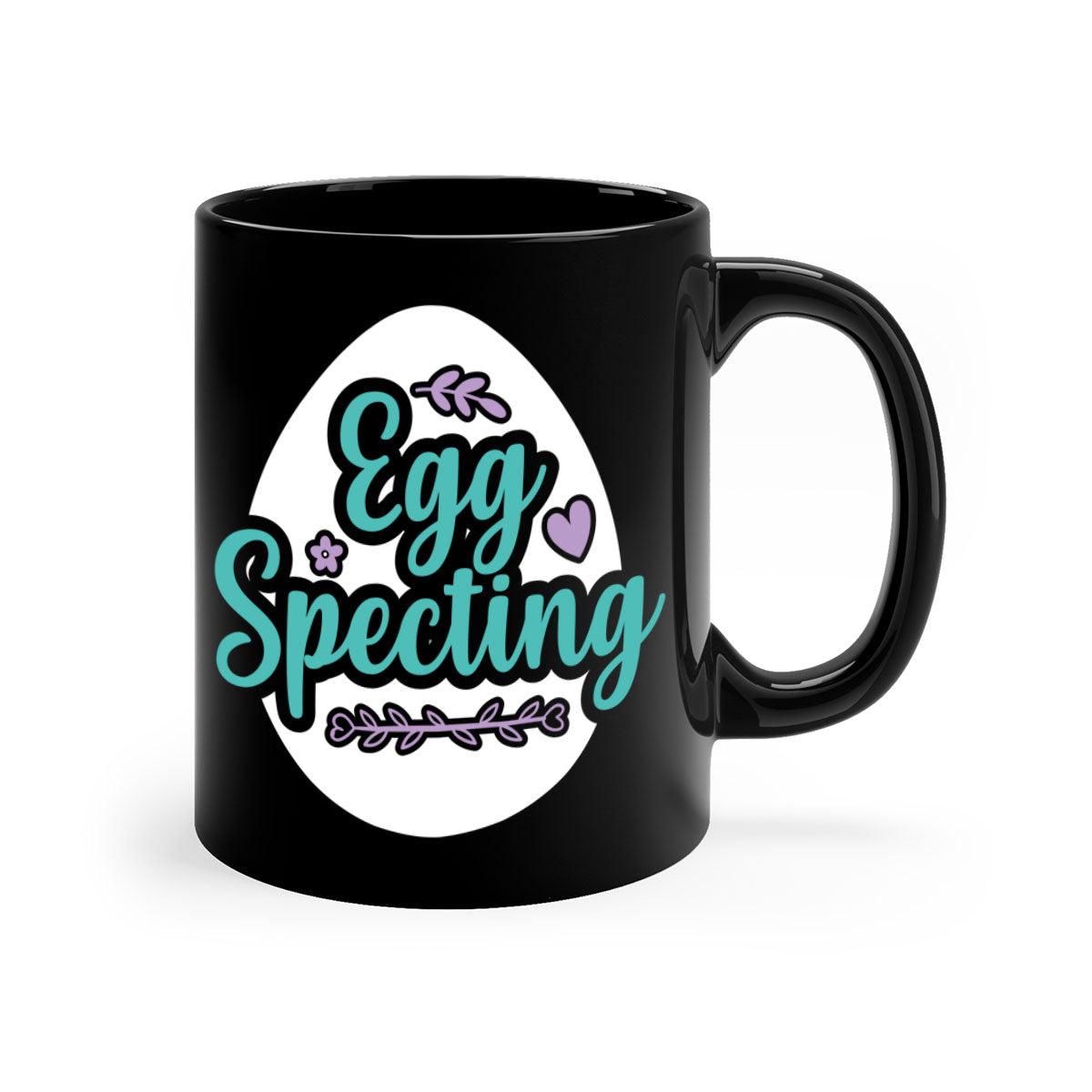 Colorful Egg Spectinggggg 84# Easter Mug with glossy finish and easy-grip handle, available in multiple colors.