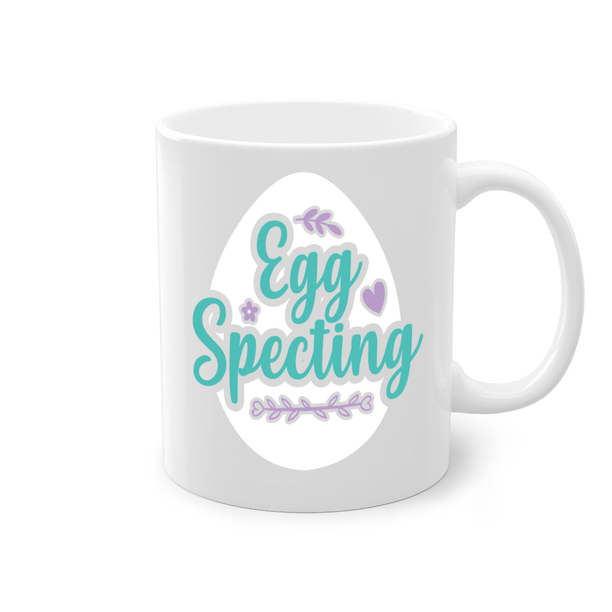 Colorful Egg Spectinggggg 84# Easter Mug with glossy finish and easy-grip handle, available in multiple colors.