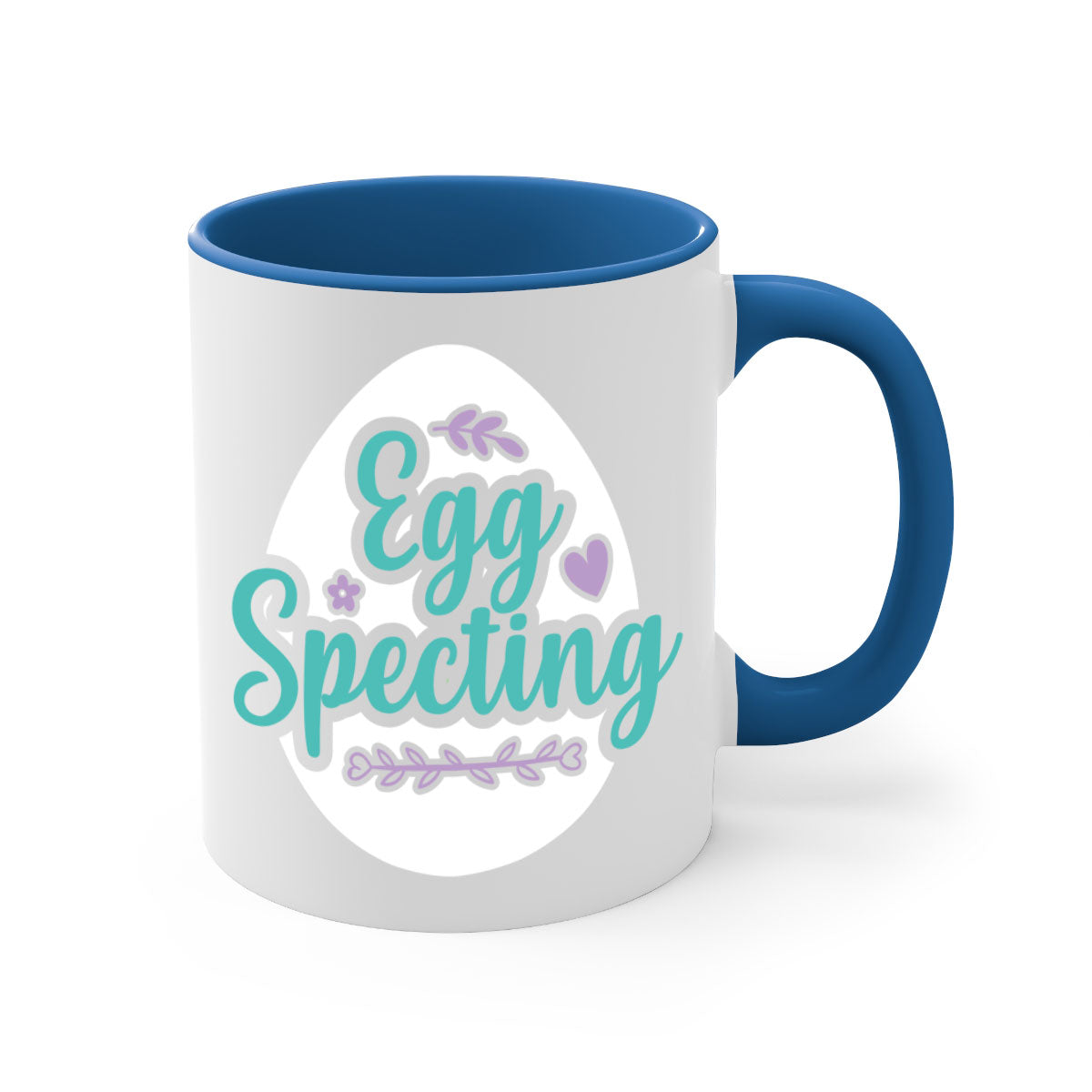Colorful Egg Spectinggggg 84# Easter Mug with glossy finish and easy-grip handle, available in multiple colors.