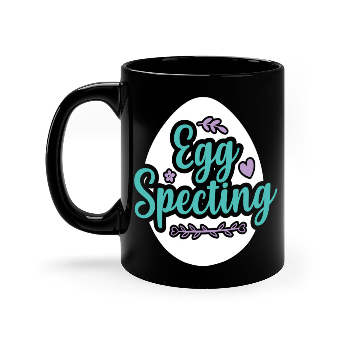 Colorful Egg Spectinggggg 84# Easter Mug with glossy finish and easy-grip handle, available in multiple colors.