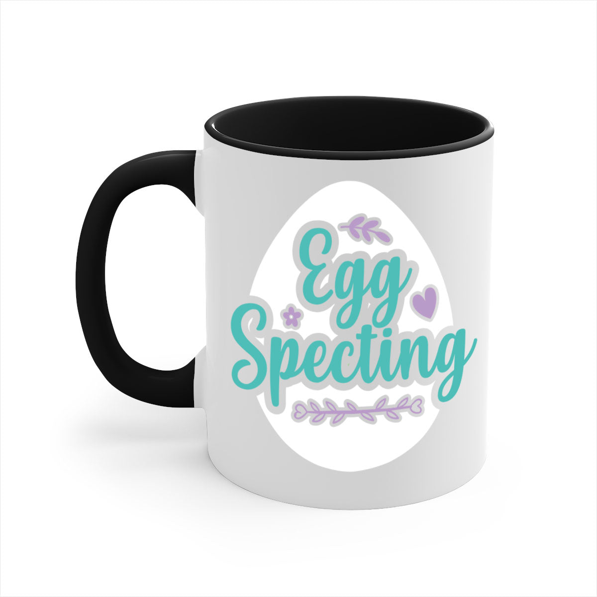 Colorful Egg Spectinggggg 84# Easter Mug with glossy finish and easy-grip handle, available in multiple colors.