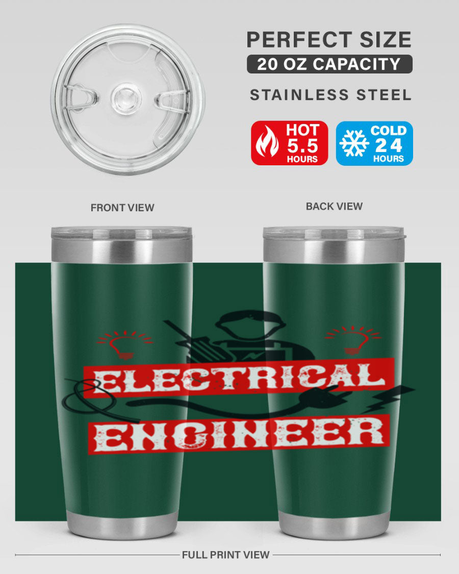 Electrical Engineer Style 59# tumbler, 20oz, double wall vacuum stainless steel with copper lining, featuring a drink-thru lid.