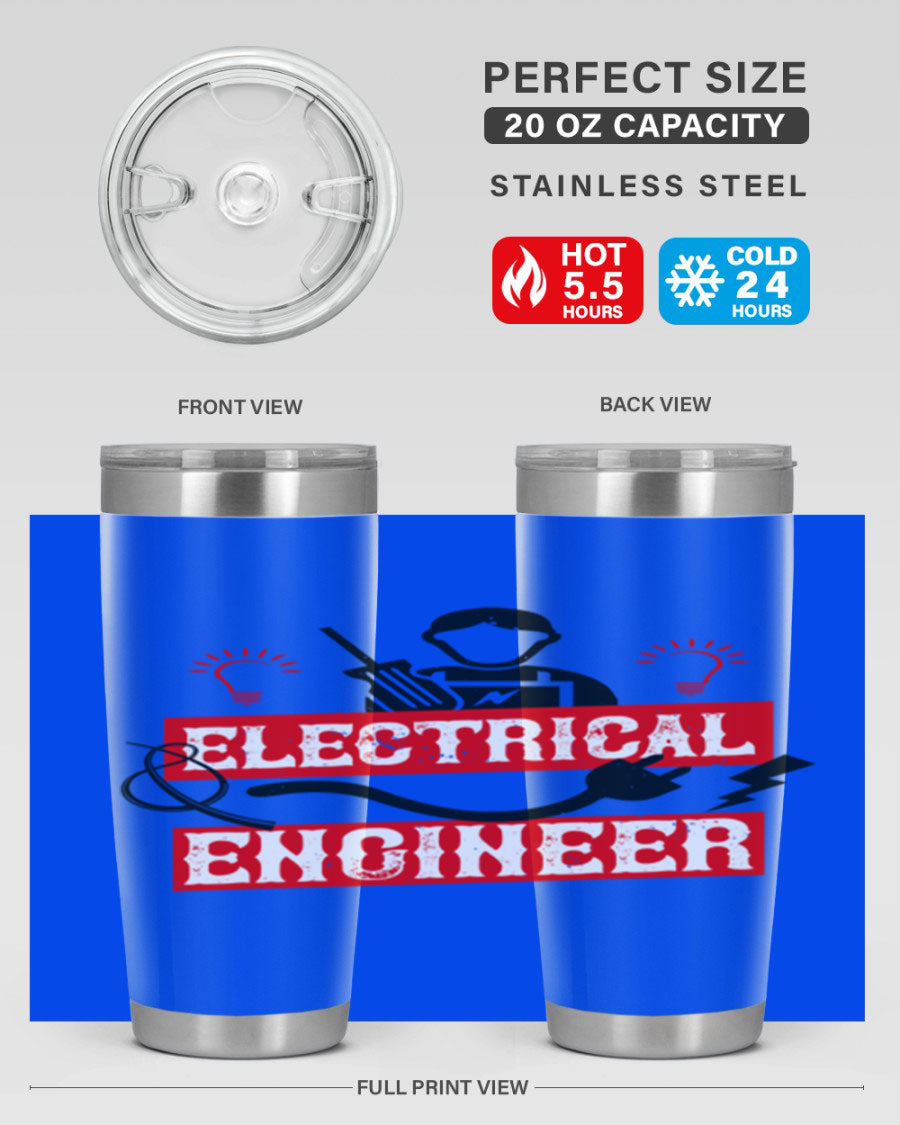 Electrical Engineer Style 59# tumbler, 20oz, double wall vacuum stainless steel with copper lining, featuring a drink-thru lid.