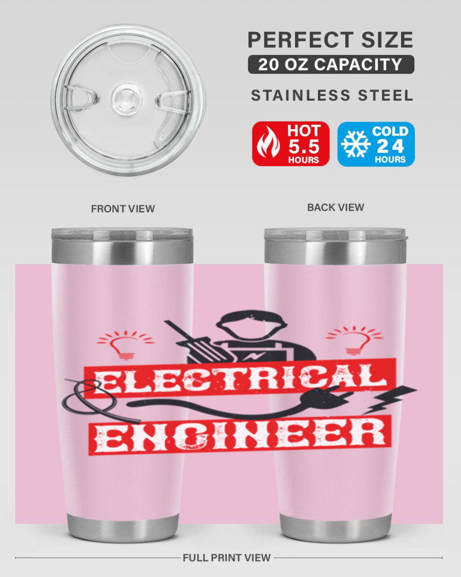 Electrical Engineer Style 59# tumbler, 20oz, double wall vacuum stainless steel with copper lining, featuring a drink-thru lid.