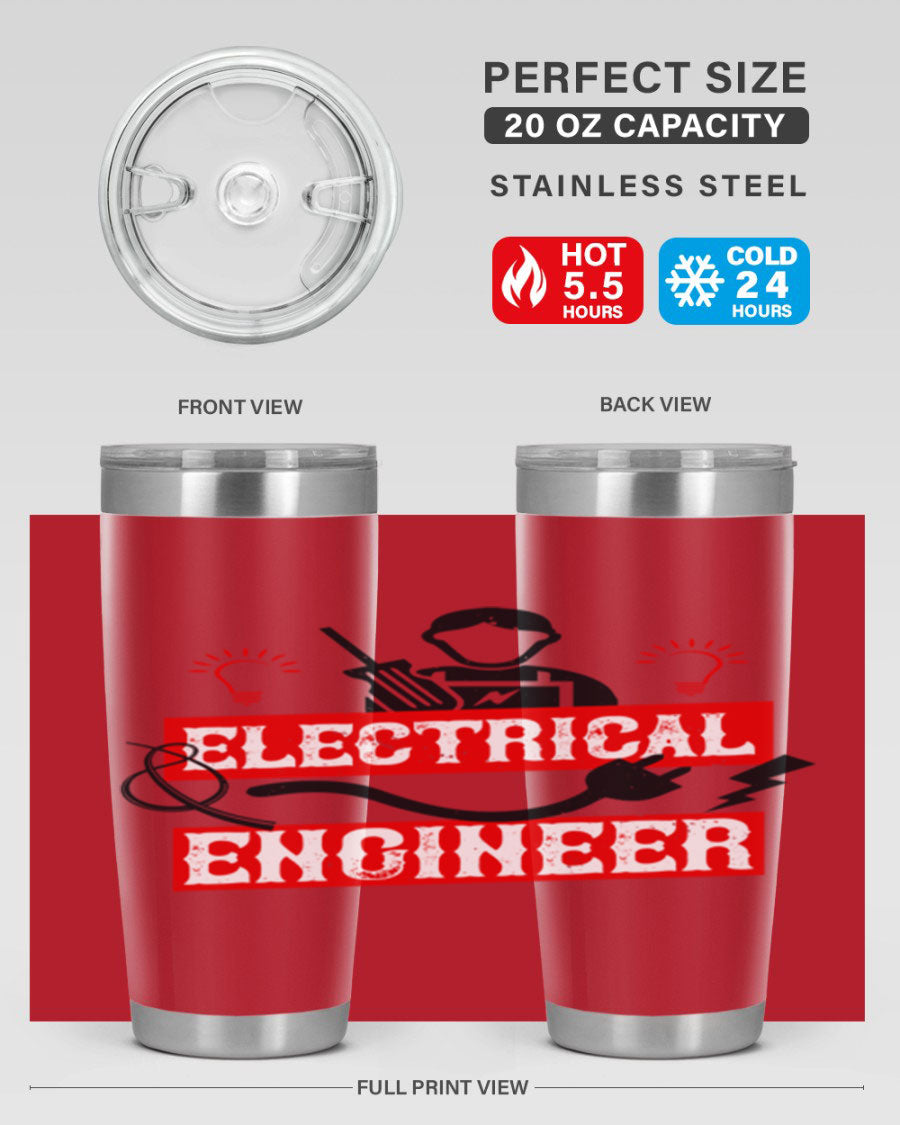 Electrical Engineer Style 59# tumbler, 20oz, double wall vacuum stainless steel with copper lining, featuring a drink-thru lid.