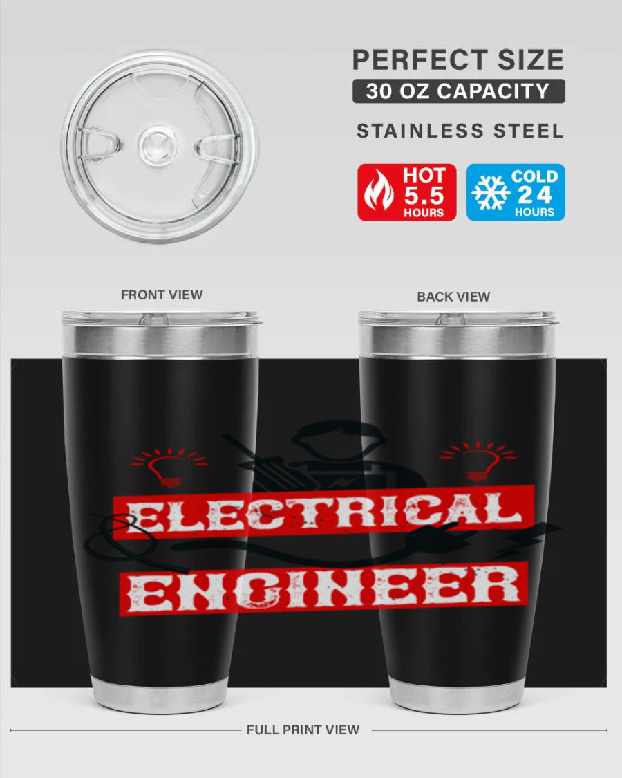 Electrical Engineer Style 59# tumbler, 20oz, double wall vacuum stainless steel with copper lining, featuring a drink-thru lid.