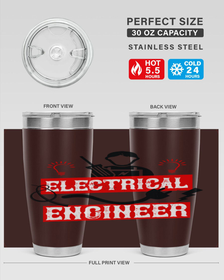 Electrical Engineer Style 59# tumbler, 20oz, double wall vacuum stainless steel with copper lining, featuring a drink-thru lid.