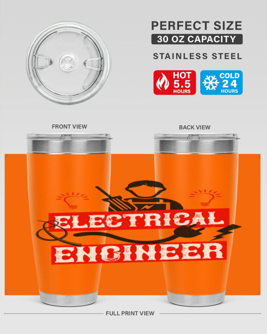Electrical Engineer Style 59# tumbler, 20oz, double wall vacuum stainless steel with copper lining, featuring a drink-thru lid.