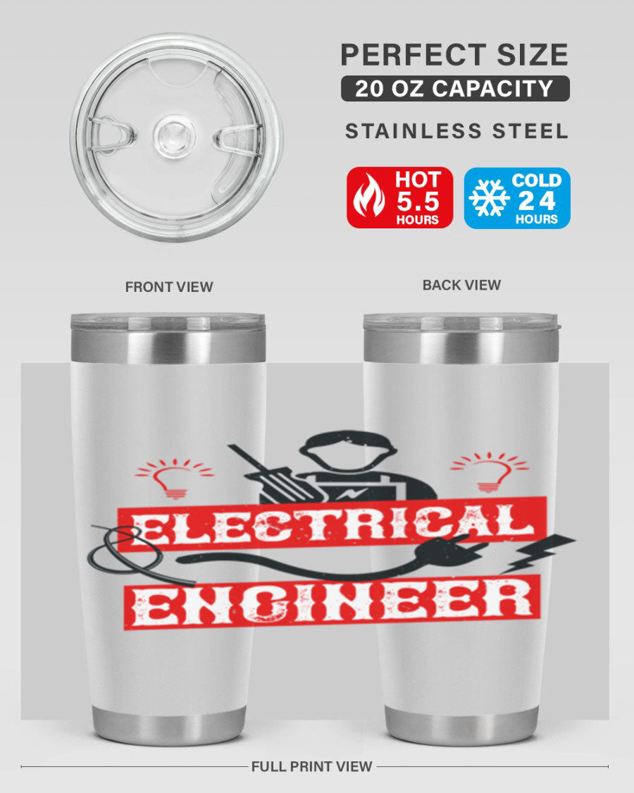 Electrical Engineer Style 59# tumbler, 20oz, double wall vacuum stainless steel with copper lining, featuring a drink-thru lid.