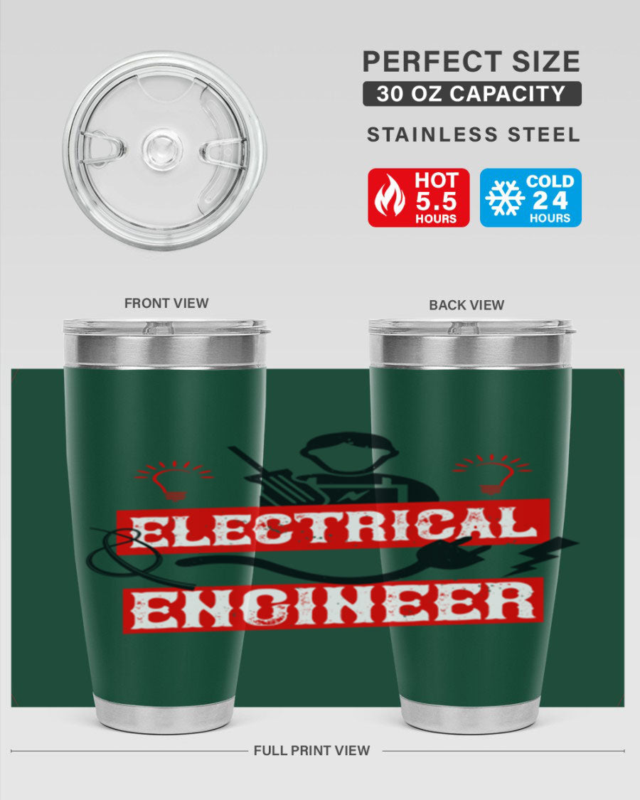 Electrical Engineer Style 59# tumbler, 20oz, double wall vacuum stainless steel with copper lining, featuring a drink-thru lid.