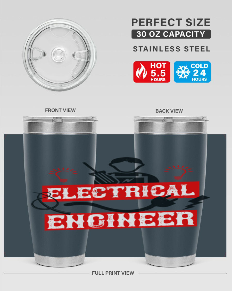 Electrical Engineer Style 59# tumbler, 20oz, double wall vacuum stainless steel with copper lining, featuring a drink-thru lid.