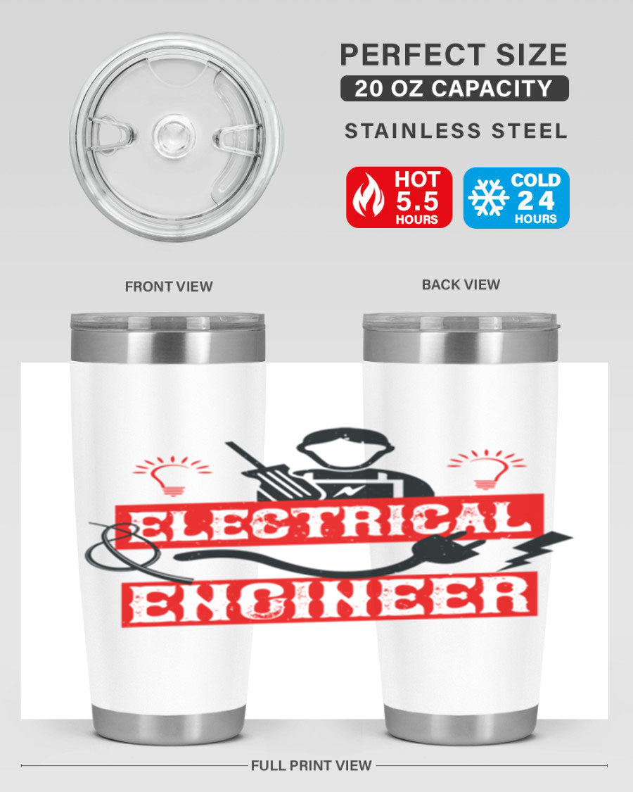 Electrical Engineer Style 59# tumbler, 20oz, double wall vacuum stainless steel with copper lining, featuring a drink-thru lid.