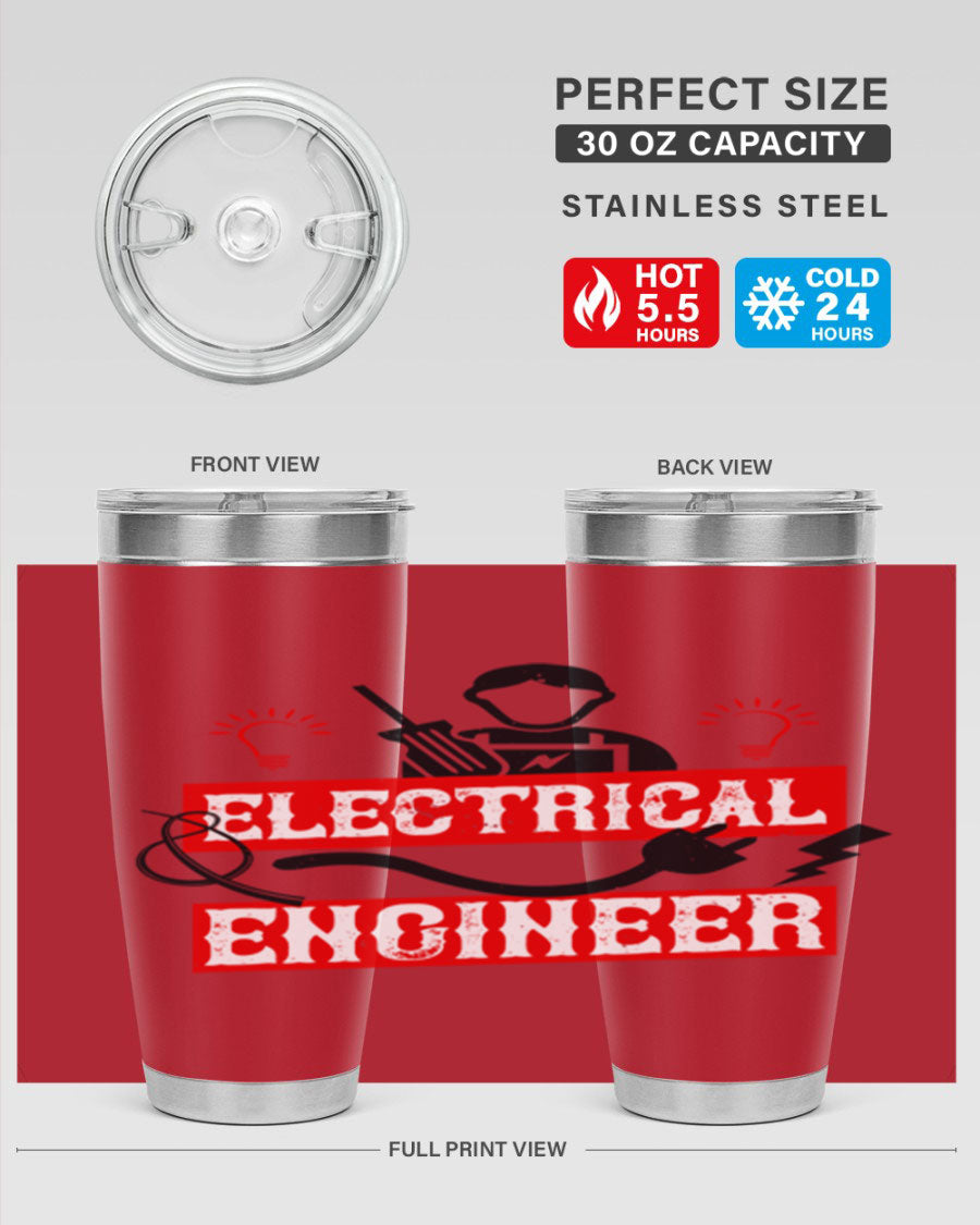Electrical Engineer Style 59# tumbler, 20oz, double wall vacuum stainless steel with copper lining, featuring a drink-thru lid.