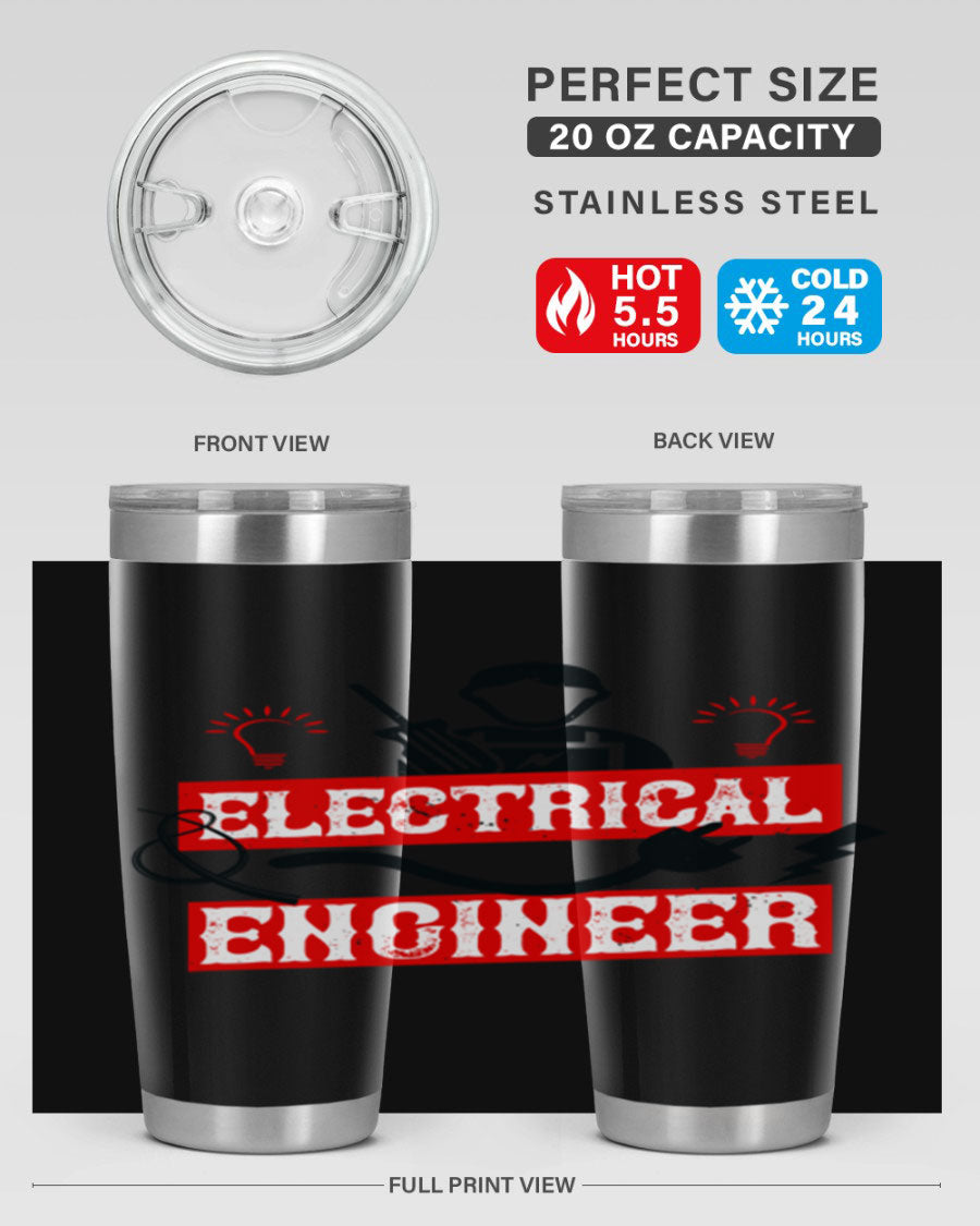 Electrical Engineer Style 59# tumbler, 20oz, double wall vacuum stainless steel with copper lining, featuring a drink-thru lid.