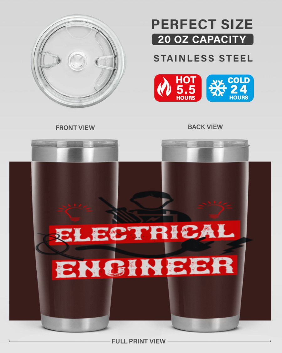 Electrical Engineer Style 59# tumbler, 20oz, double wall vacuum stainless steel with copper lining, featuring a drink-thru lid.